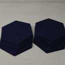 Hexagonal Acoustic Panels-12 Pack High-Density Sound Absorbing Panels 12"X10"X0.4" for Enhanced Noise Reduction, DIY Design, Idea for Studios, Offices, and Home Theaters(Sapphire Blue)