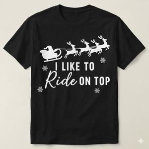 I Like to Slide Inside I Like to Ride On Top Couple Pajama TShirt S