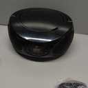GPX Portable Bluetooth FM Radio Boombox and CD Player, Black (BCB119B)