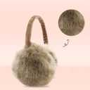 POXIMI Women Winter Earmuffs Girl Ski Adjustable Ear Covers for Kid Cute Bow Ear Warmer Outdoor Earmuff Fleece Lining