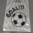 8 x CELSOL 50 Pcs Soccer Goodie Bags – Reusable Football Party Favor Bags for Team Celebrations, Kids Birthday, Candy Snacks & Gifts – Sports Theme Treat Bags for Game Day Decorations, Standard Gift Bag Size