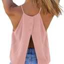Tankaneo Womens Summer Halter Crop Tank Tops Y2k Going Out Sleeveless Tee Shirts Open Back Beach Camisole, Small