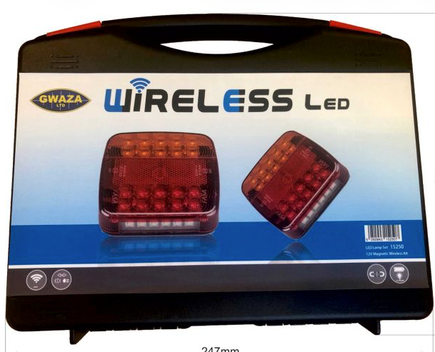 Wireless Trailer Lights, Waterproof Magnetic Wireless Tail Lights Rechargeable Towing Light for Truck Boat Rv Flatbed Camion Semi SUV