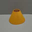 Aspen Creative 56041, Hardback Empire Transitional UNO Lamp Shade, Orange Parchment Wrinkled Paper, 4" Top x 10" Bottom x 7" Slant Height, Slip 33mm
