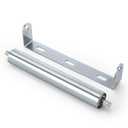 Elsjoy 4 Pack 10 Inch Long Roller and Bracket Set with 1.5" Diameter, Galvanized Steel Conveyor Roller for Conveying Heavy Objects, Canoe, Kayak, Woodworking