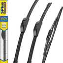 5 PLUS® Silicone Windshield Wipers Replacement for 2012-2016 HONDA CR-V CRV Wiper Blades(Set of 3),Automotive Replacement Windshield Wiper Blades For My Car-26"/16"/13"