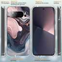 for Google Pixel 9 Pro Case Camera Lens Protector, [Marble Slim]+[Anti-Drop Shockproof Protective] Soft TPU Women Stylish Pixel 9Pro Phone Covers 2024 6.34 Inch (Night)