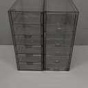 Acrylic Drawer Organizer with 15 Drawers, Makeup Craft Office Desk Organizers Accessories, Set of 3 Clear Stackable Storage Drawers for Vanity, Countertop, Jewelry, Art Supply Organization