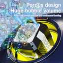 2026 Bubble Blower with LED Lights Automatic Bubble Machine Operated by USB or Battery,for Wedding/Outdoor Party Essential Toy Kids Birthday Gift