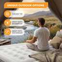 NEWBULIG Twin Air Mattress 18 Inch with Built-in High Capacity Pump, Inflatable Air Bed for Home, Camping & Guest, Portable Blow Up Mattress 660 lbs Weight Capacity, Non-Slip Bottom