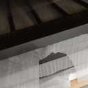 Freestanding Pet Gate for Dogs, Foldable Wooden Dog Gate for House, Extra Wide Indoor Pet Barrier for Stair, Doorway, Hall, Support Feet Included, 120 Inch Wide, 6 Panels 24", Brown