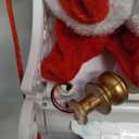 SdeNow Santa Sleigh and Reindeer Toy,Singing Dancing Jingle Bell Rock Santa Claus with Music Animated Musical Christmas Decorations Gift with LED for Kids