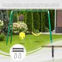 Toddler Swing Seat with Coated Chains, Heavy Duty Kids High Back Bucket Swings with Tree Straps and Hooks for Outdoor, Playground, Backyard, Swing Set Accessories by Domaker, Yellow
