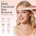Dermaplane Razor for Women Face with 6 Refill Blades Dermaplaning Tool for Face to Remove Facial Hair & Peach Fuzz Sonic Dermaplaning Tool for Women Facial Hair Shaver Eyebrow Trimmer Razor