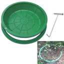 24 in Invisible Septic Tank Lid Covers Anti-Trip Resin Grass Manhole Cover