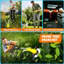 Aokia Electric Weed Wacker Cordless, 12V Battery Powered Weed Eater Cordless with Adjustable Pole (65inch), Lightweight Grass Trimmer Cutter/Edger/Mower with 2 Types Blade for Yard Lawn and Garden