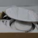 PHORUS 52" Palm Leaf Ceiling Fan with Lights, White Tropical Outdoor Ceiling Fan with Remote/APP for Bedroom Patio,Dimmable 3 Colors 6 Speeds