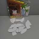 Zhanmai Christmas 3D Bulletin Board Set Paper Cutouts with String Lights Holiday Wall Bulletin Board Decorations for Home Office Holiday Party Supplies (Nativity)