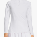 CQC Women's Long Sleeve Golf Polo Shirts Moisture Wicking Quick Dry Athletic Shirts with Buttons UPF 50+ Tennis Sports Tops Size XL