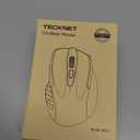 TECKNET Wireless Mouse, 2.4G Ergonomic Optical Mouse, Computer Mouse for Laptop, PC, Computer, Chromebook, Notebook, 6 Buttons, 24 Months Battery Life, 2600 DPI, 5 Adjustment Levels - Black