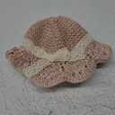 Girls Straw Hat with Flower Round Sunglasses, Summer Foldable Large Brim Sunflower Bowknot Beach Toddler Straw Sun Hat, 2-6T