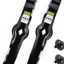 2-Pack High-Lift Mulching Mower Blades with Bolts and Washers Replacement for John Deere AM130172 AM126023 AM128013 Fits 42" Deck LT155 LT160 LT166 LX255