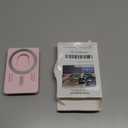 AUROX for MagSafe Wallet Stand, Magnetic Wallet Stand, for Magsafe Phone Grip Card Holder, Magnetic Card Wallet Holder with Collapsible Phone Grip, for iPhone 17 16 15 14 13 Series, Fit 3 Cardss, Pink