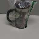 BAYKA French Press Coffee Maker, 4-Level Filtration, Easy to use, Large 304 Stainless Steel Press, Cold Brew Heat Resistant Thickened Borosilicate Pot for Camping Travel Gifts, 34 Ounce, Dark Pewter