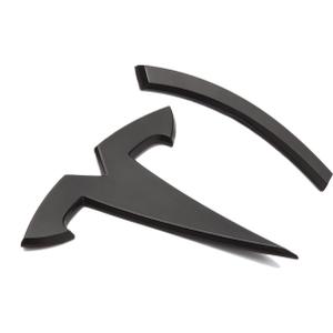 Nanaholy Model Y Accessories for Tesla Emblem Sticker 1PCS/Set 2024 2023 2022 2021 2020,Not Fit for New Model Y Juniper Version 2025 Logo Decal (Black)