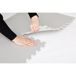 EVA Foam Interlocking Floor Mats Baby  | Non-Slip Thick Kids Play Mats | White Waterproof Baby Foam Play Mat for Home, Kids Play Area, Hot Tubs & Outdoor Use (Pack of 16)