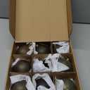 DN DECONATION Christmas Tree Ball Ornaments Set of 9, Brown & Green 3.14 Glass Ball Ornaments, Decorative Hanging Ornaments for Christmas Tree, Holiday Decorations Winter Decor Gift Indoor (Matte 3 Color and Gold)