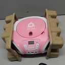 Klim Candy Kids CD Player for Children - FM Radio - Includes Batteries - Pink - Boombox Portable - CD Player Children - with Speakers, Toddlers (Pink)
