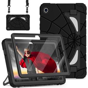 Case for Galaxy Tab A9 Plus Samsung Galaxy Tab A9 Plus 11 inch Case 2023 Samsung Tablet with Screen Protector Stand Thickned Cornor Protection Samsung Tab A9+ Cover, Black Black
