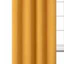 BGment Room Darkening Curtains 84 Inches Long - Grommet Thermal Insulated Drapes Window Treatment Curtains for Bedroom, 1 Panel, 52 x 84 Inch, Mustard Yellow