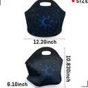 Women Lunch Bags Neoprene Lunch Box Sun and Moon Reusable Waterproof Lunch Tote Organizer for Work Outdoor Travel Camp Picnic