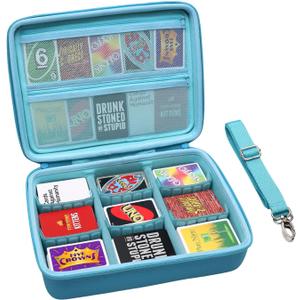 XANAD Card Game Case Fits 3000+ Cards, Fits for Baseball Sports playing card/UNO/playing card Against Humanity Card Game and All Other Card Games Expansions (Sky Blue)