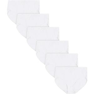 Hanes Women's Cool Comfort Cotton Brief 6-Pack, White, 13 US 