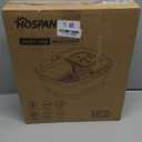 HOSPAN Collapsible Foot Spa with Heat, Bubble, Red Light, and Temperature Control, Foot Bath Massager with 8 Shiatsu Massage Rollers, Pedicure Foot Spa for Relaxation and Stress Relief, Black