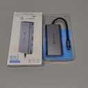 UtechSmart USB C Hub, USB C Ethernet Multiport Adapter, 6 In 1 USB C to HDMI Dock Compatible for Macbook Pro/Air, Chromebook, Dell XPS, HP and Type C Devices (Gigabit Ethernet 100W PD 4K HDMI USB 3.0) (Grey)