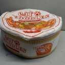 Ramen Noodle Dog & Cat Bed,Keep Warm and Super Soft Creative Pet Nest for Indoor Cats,Removable Washable Cushion for Small Medium Large Dogs and Cats (19.7"L x 19.7"W x 7.9"Th, white)