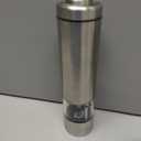 Latent Epicure Electric Salt and Pepper Grinder (SINGLE)  Battery Operated, Stainless Steel Salt & Pepper Shaker or Spice Grinder with Adjustable Fine & Coarseness, One Handed Operation & LED Light