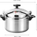 11L Pressure Cooker Aluminum Silver Multi-Cooking Stovetop Pressure Cooker