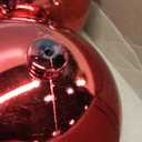 Zubebe 4 Pcs Extra Large Christmas Ball Ornaments 6'' (150 Mm) Giant Oversized Plastic Xmas Ball Big Hanging Christmas Tree Ornaments for Holiday Party Outdoor Decor(Red)