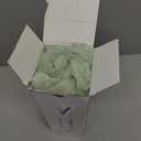 DEELAND Pack of 2,Double-Sided Faux Fur Plush Decorative Throw Pillow Covers Fuzzy Striped Soft Pillowcase Cushion Covers for Sofa Couch Bedroom Green 24x24 inch