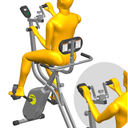 Folding Exercise Bike - Stationary Bikes for Home Use, Arms and Feet Workout, Foldable Indoor Cycling Machine - Magnetic with 8-Level Adjustable Resistance and 300 lbs Capacity