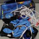 Vlipoeasn 90PCS Video Game Party Decorations for Boys Set Blue - 11th Birthday Supplies - Video Game Backdrop, Balloons, Tablecloth, Gamer and Foil Balloons