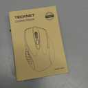 TECKNET Wireless Mouse, 2.4G Ergonomic Optical Mouse, Computer Mouse for Laptop, PC, Computer, Chromebook, Notebook, 6 Buttons, 24 Months Battery Life, 2600 DPI, 5 Adjustment Levels - Purple