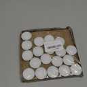 Tealight Candles - Tea Lights Candles Unscented Tea Tree Lights Mini Votive with Cotton Wick for Decorating Home,Pool,Shabbat,Wedding,Emergencies,Christmas,Halloween,Parties, Spas (White)