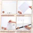 FoldTier 3 Set Aluminum Alloy Sign Holder Clamp with 8.5 x 11 Inch Acrylic Frame Rotatable Holding Clamp Sign Holder for Clothing Stores Price Tag Office (Silver)