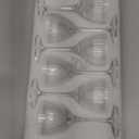 Vintage Art Deco Nick and Nora Cocktail Glasses, 5 oz Crystal Ribbed Cocktail Glassware for Drinking Classic Gin, Whiskey, Bar Drinks (Set of 6)